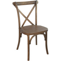 Flash Furniture X-BACK-LB Advantage Light Brown X-Back Chair